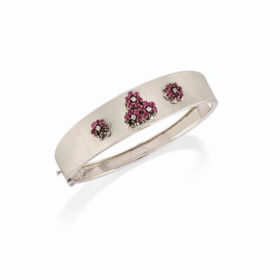 Bracciale Rigido con Rubini