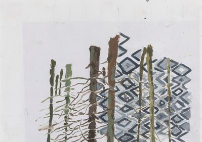 Opera contemporanea, Senza titolo - tempera su carta