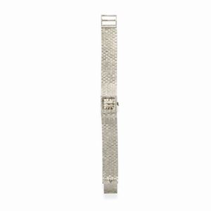 A 18k white gold and diamond lady's wristwatch, Rolex, defects