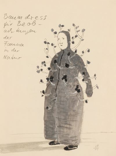 Baum, Dress - Tecnica mista su carta