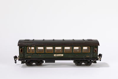 Vagone Raucher, Marklin 1841, giocattolo di antiquariato