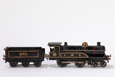 Locomotiva LMS 2711 con tender Hornby, scala 0 (1:43), funzionamento a molla