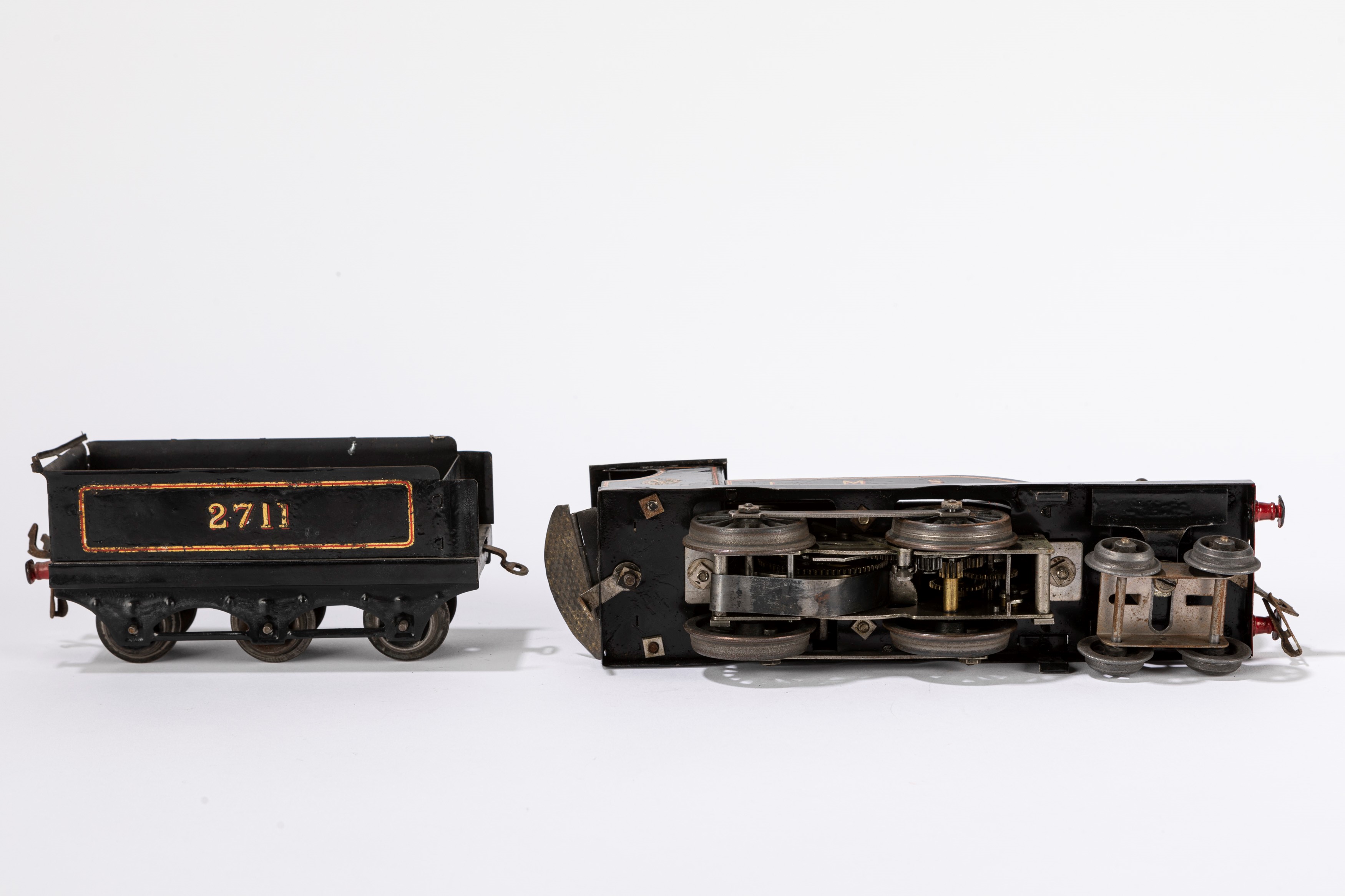 Locomotiva LMS 2711 con tender Hornby, scala 0 (1:43), funzionamento a molla