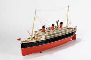 Transatlantico - Raro modello da esposizione in latta
