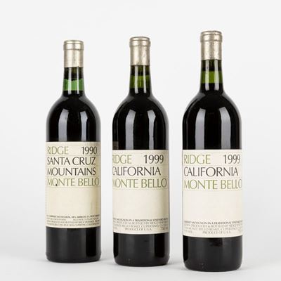 Ridge Vineyards Monte Bello 1990-1999 (3 Bt)