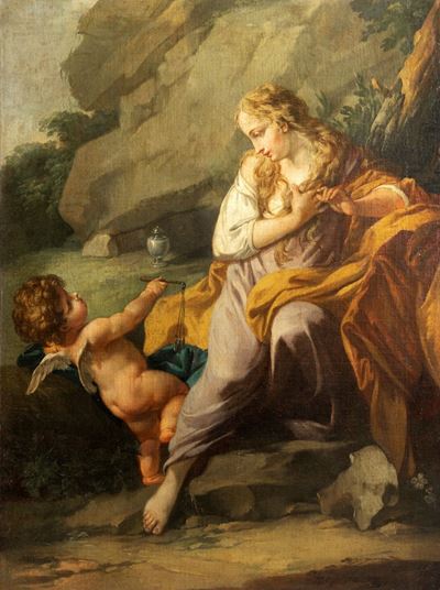 Maddalena Penitente con Angioletto