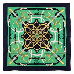 Eperon D'Or silk twill scarf