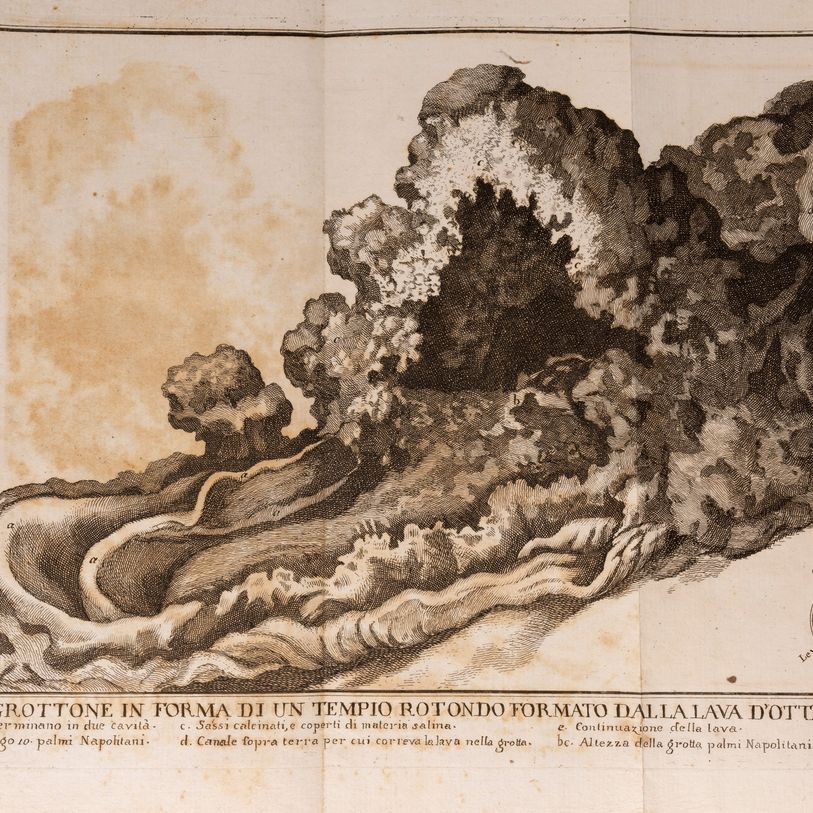 Giovanni Maria della Torre - Storia e fenomeni del Vesuvio, 1755, prima edizione con 8 tavole inc...