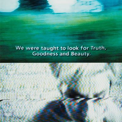 We were thaught..., stampa cibachrome vintage