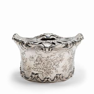 A silver pot, 20th Century