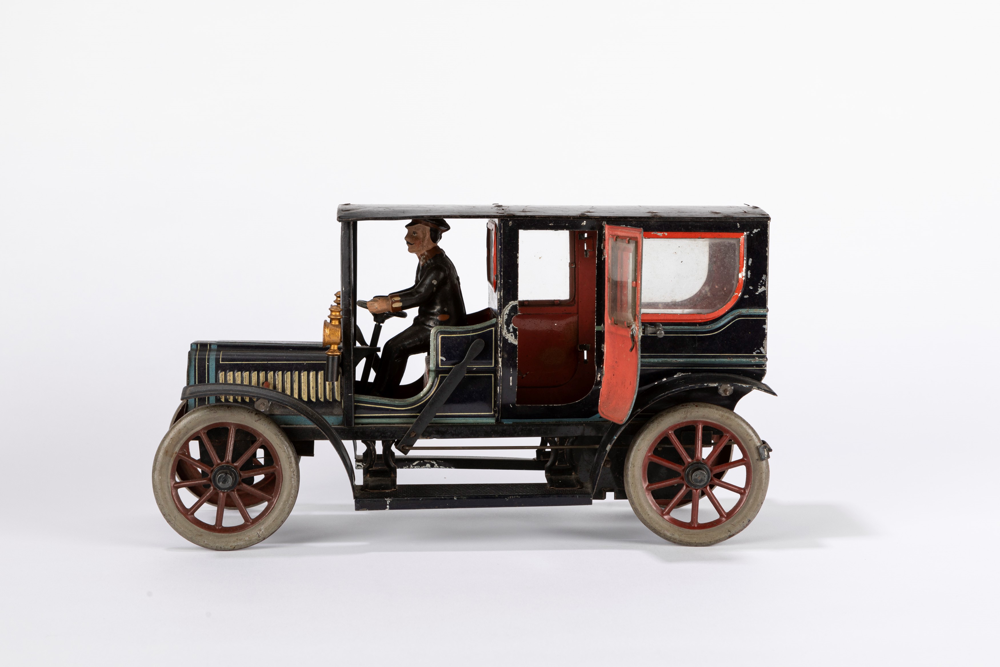 Carette - Auto modello Limousine, giocattolo in latta a molla, Germania, 1929