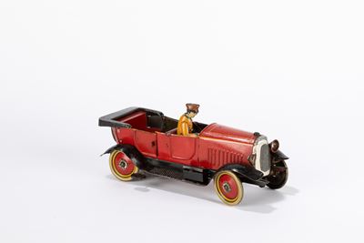Auto modello Torpedo, latta a molla, Germania, 1923