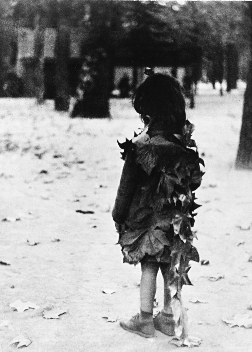 人気アイテムランキング Edouard Boubat - Petite fille aux feuilles mortes 1947 アート・デザイン・音楽
