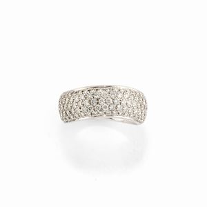 A 18k white gold and diamond ring, Pomellato