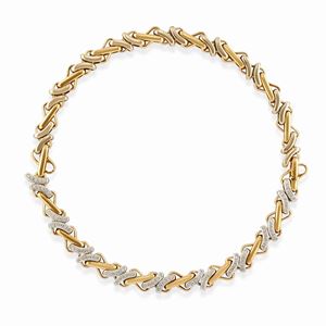A 18k two-color gold and diamond chocker, Pomellato