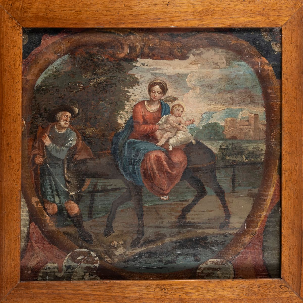 Scuola Italiana, Secolo XVII - Fuga in Egitto