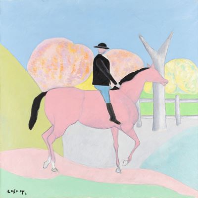 Senza titolo, olio su tela, cm 80 x 80