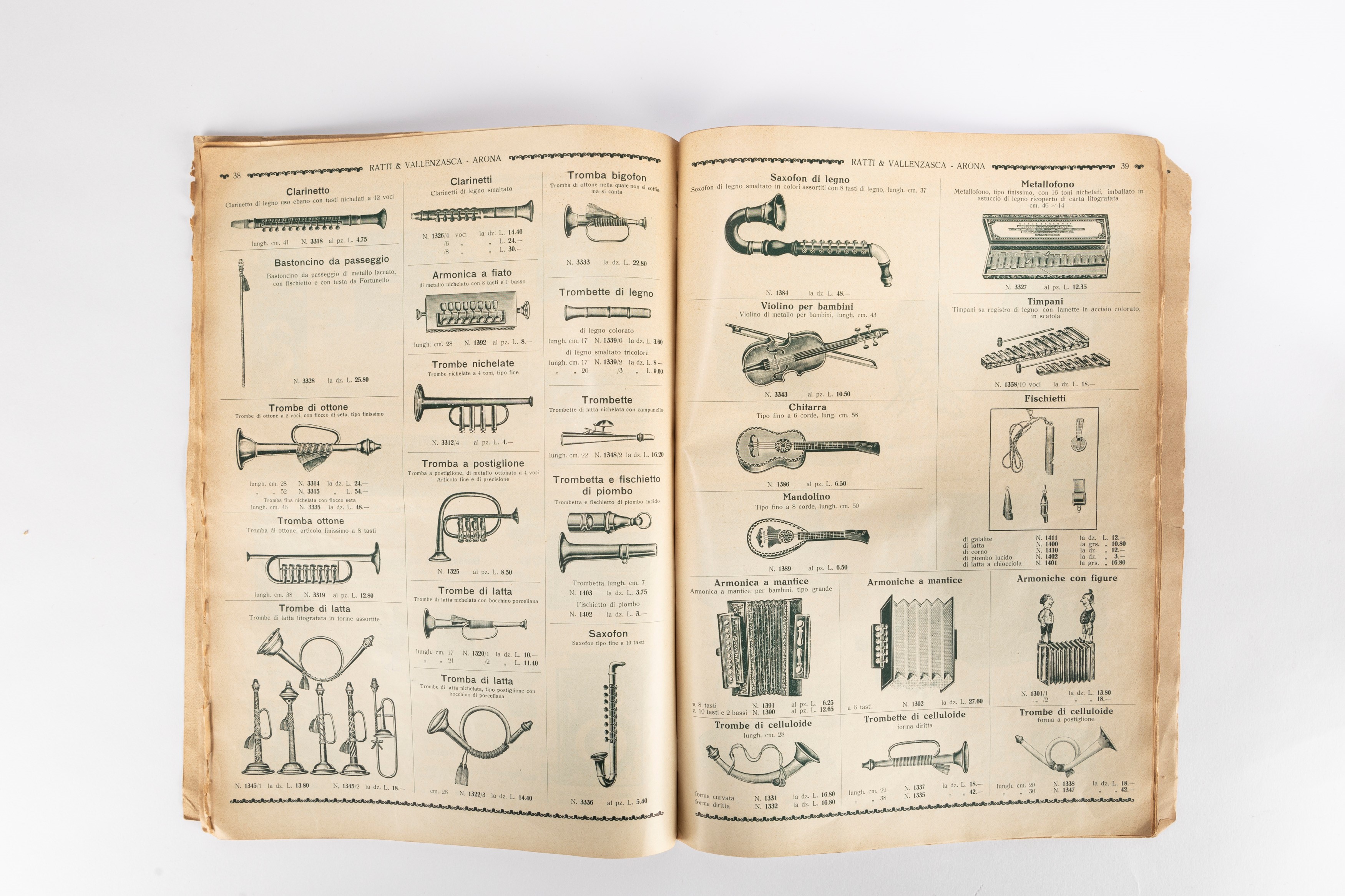 Ratti e Vallanzasca, Catalogo generale giocattoli, 1930