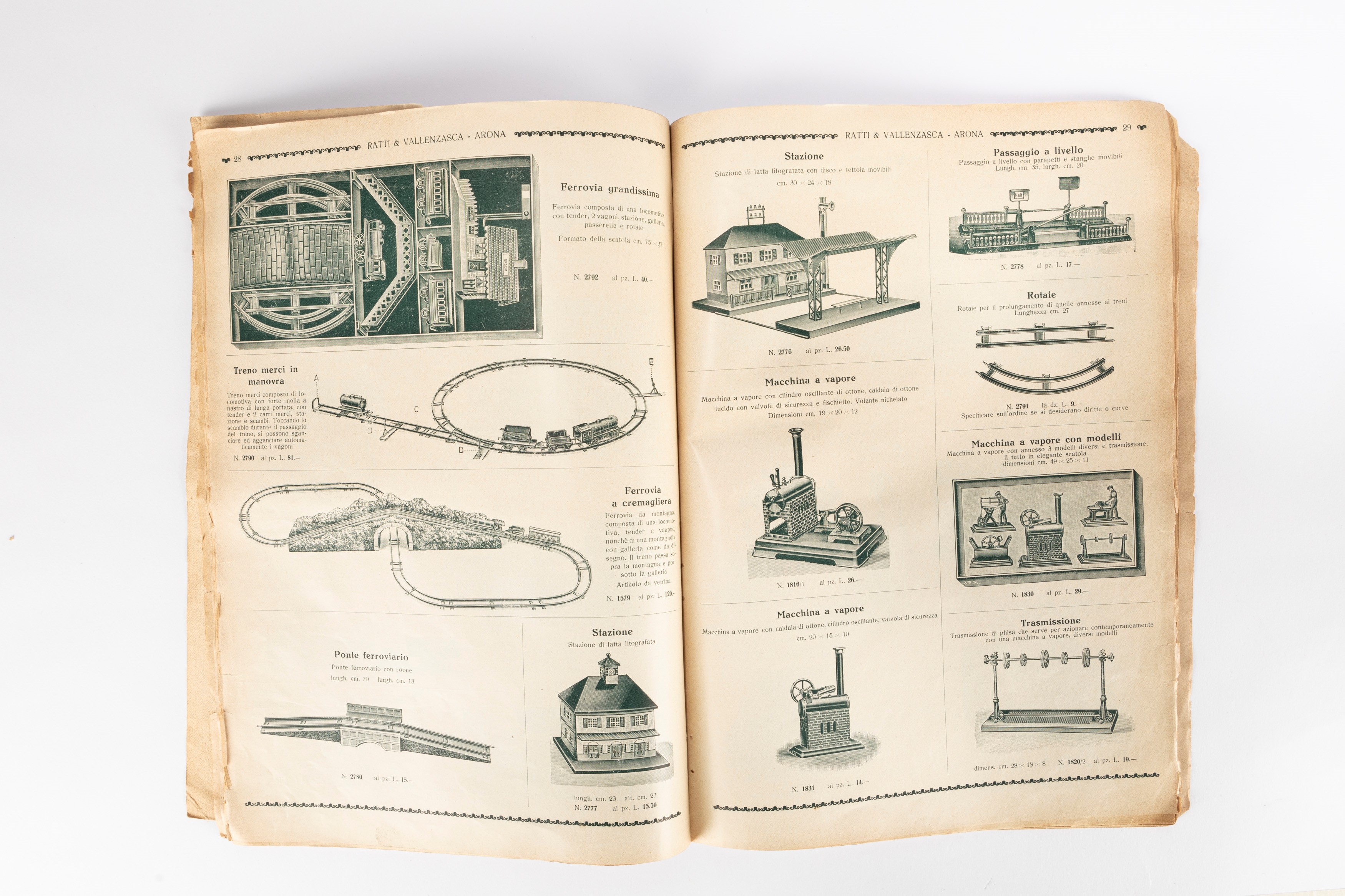 Ratti e Vallanzasca, Catalogo generale giocattoli, 1930