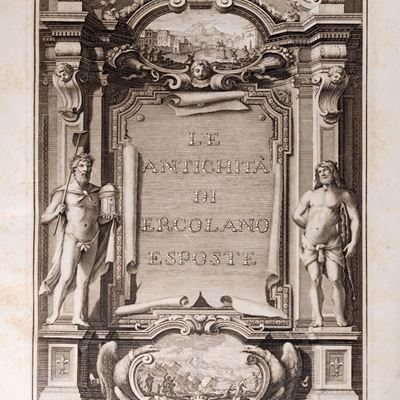 Giuseppe Aloja e collaboratori, Le Pitture antiche d'Ercolano e contorni, incise con qualche spie...