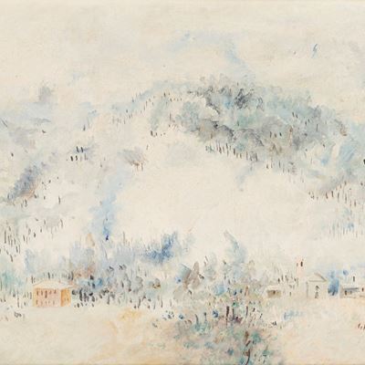 Bardonecchia, olio su tela