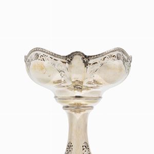 A silver stand, 20th Century