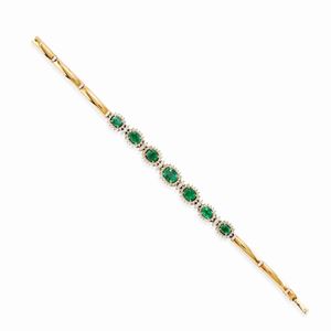 Bracciale con smeraldi