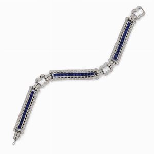 Bracciale con zaffiri e diamanti