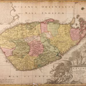 Incisione - Sri Lanka - Seutter, Matthaeus - Ceylon olim Taprobana