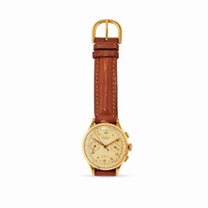 A steel and 18k yellow gold plated wristwatch, Phigied