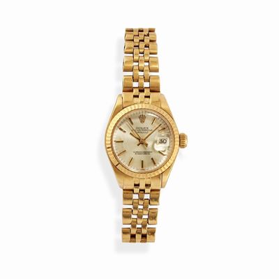Orologio, cassa rotonda in oro giallo 18k con movimento automatico