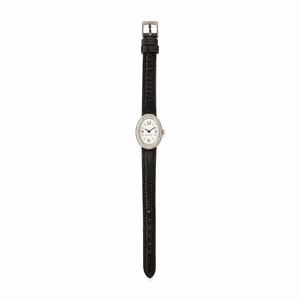 A 18k white gold and diamond wristwatch, Bulgari, with box