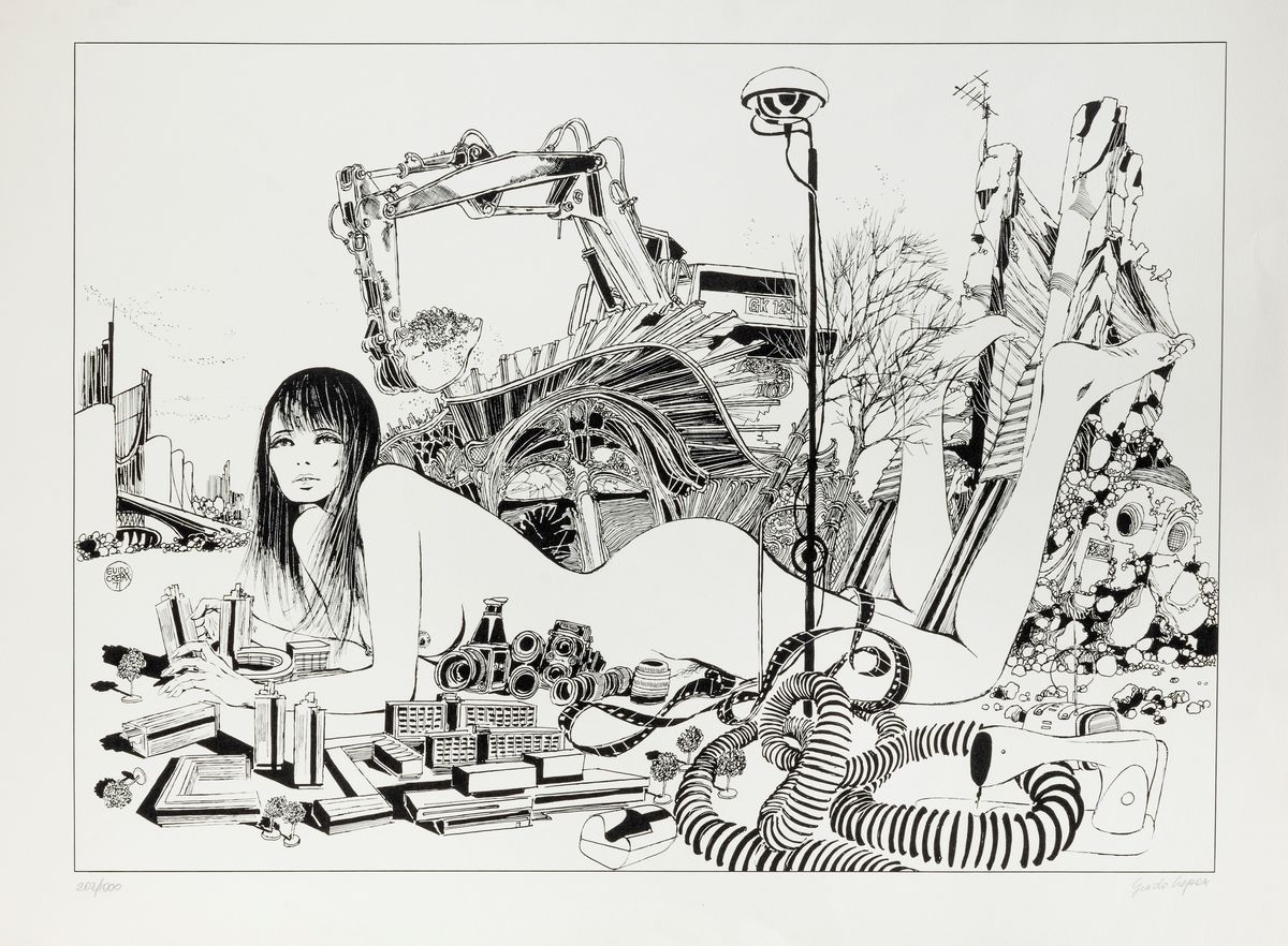 Guido Crepax - Donna sdraitata | Grafica Internazionale e Multipli