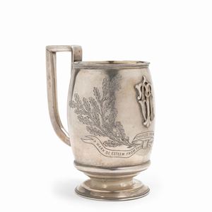 A silver vermeil tankard, Moscow, late 19th Century