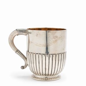 A silver vermeil tankard, London late 19th Century