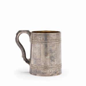 A silver vermeil and nielloed tankard, Saint Petersburgh, late 19th Century