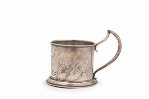 A silver tankard, Russia, early 20th Century