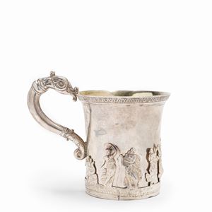 A silver tankard, Moscow mid 19th Century, defects