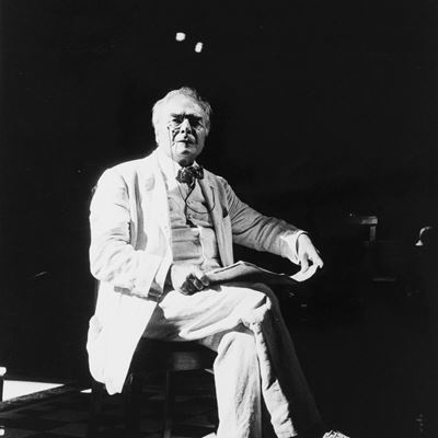 Tino Carraro in Temporale di August Strindberg, Regia di Giorgio Strehler, Piccolo Teatro, Milano