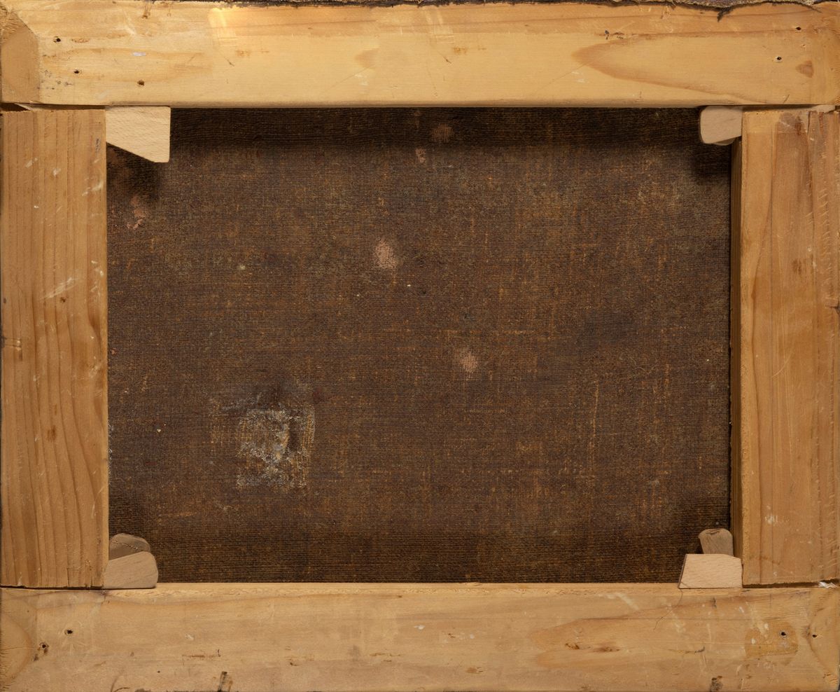 Scuola Italiana, Secolo XVII - Studio per Elemento Architettonico con Angeli e Simboli della Pass...