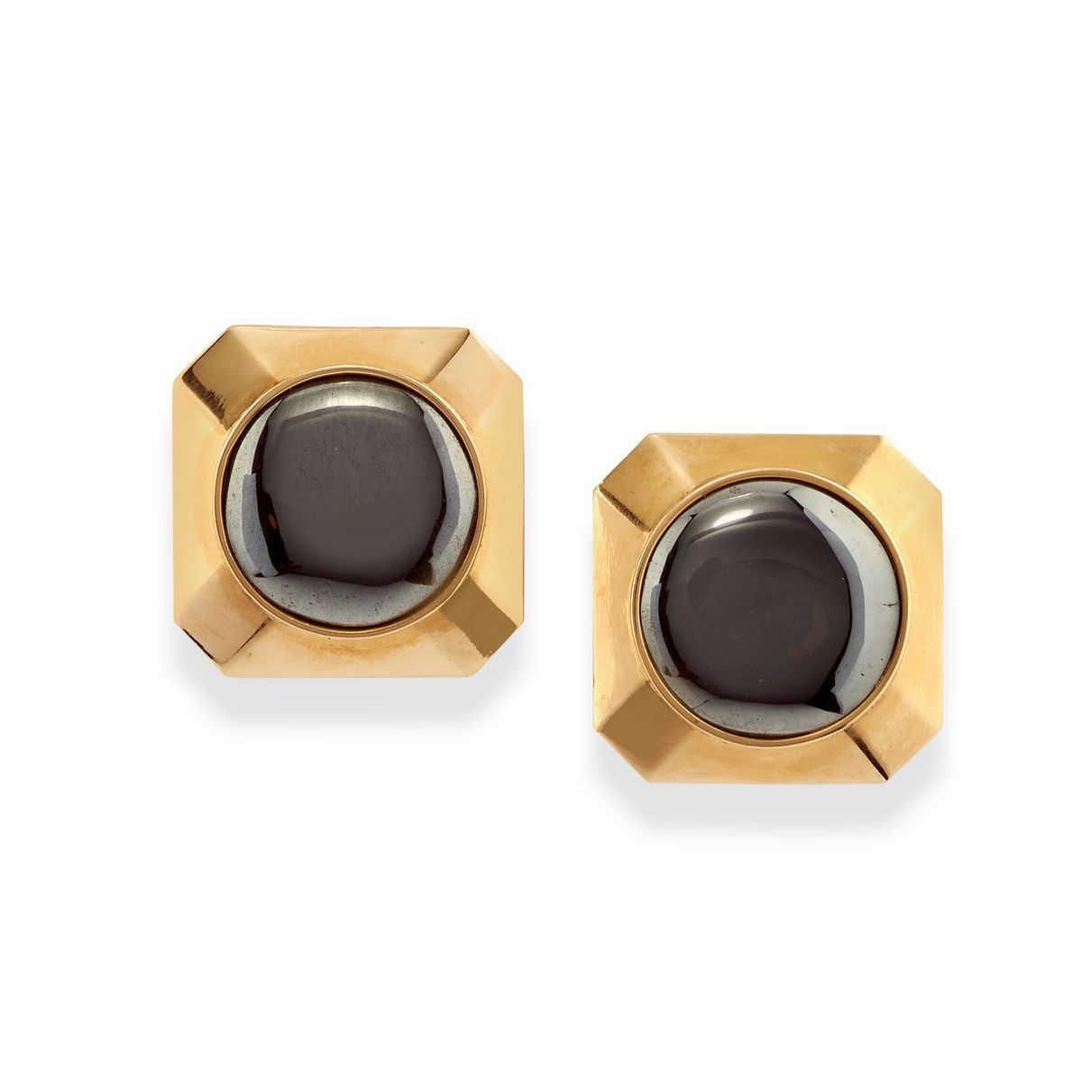 Parure in oro giallo 18k con ematite