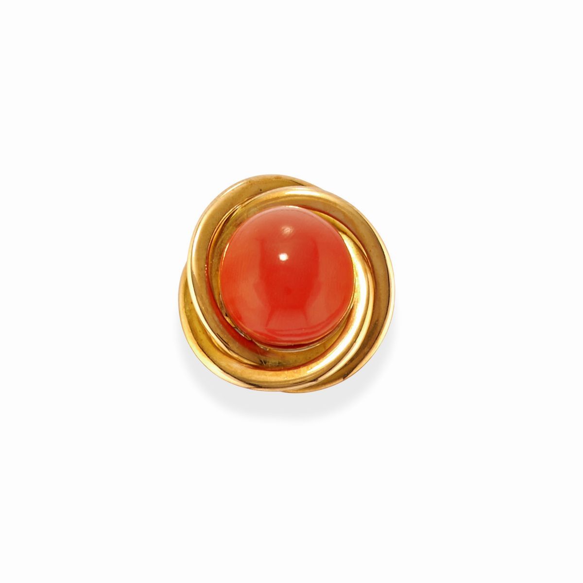 Parure in oro giallo 18k con corallo
