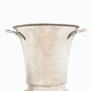 A silver ice bucket, Italy 20th Century
