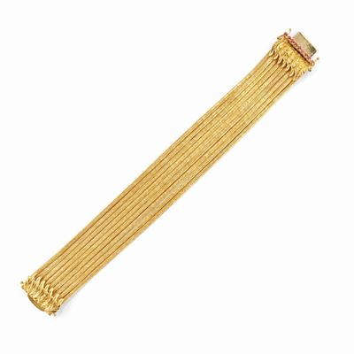 Bracciale in oro giallo 18k con rubini