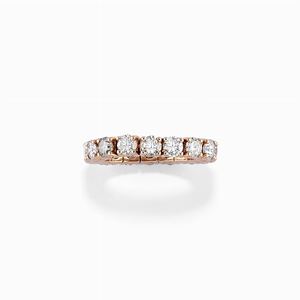 A 18K rose gold and diamond eternity ring
