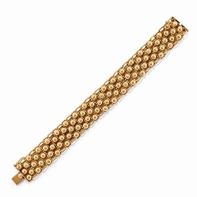Bracciale in oro giallo 18k, circa 1950