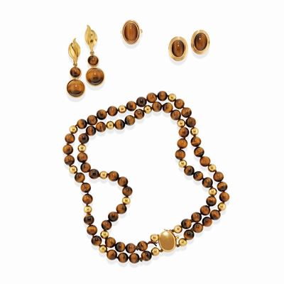 Parure di Gioielli con Occhio di Tigre
