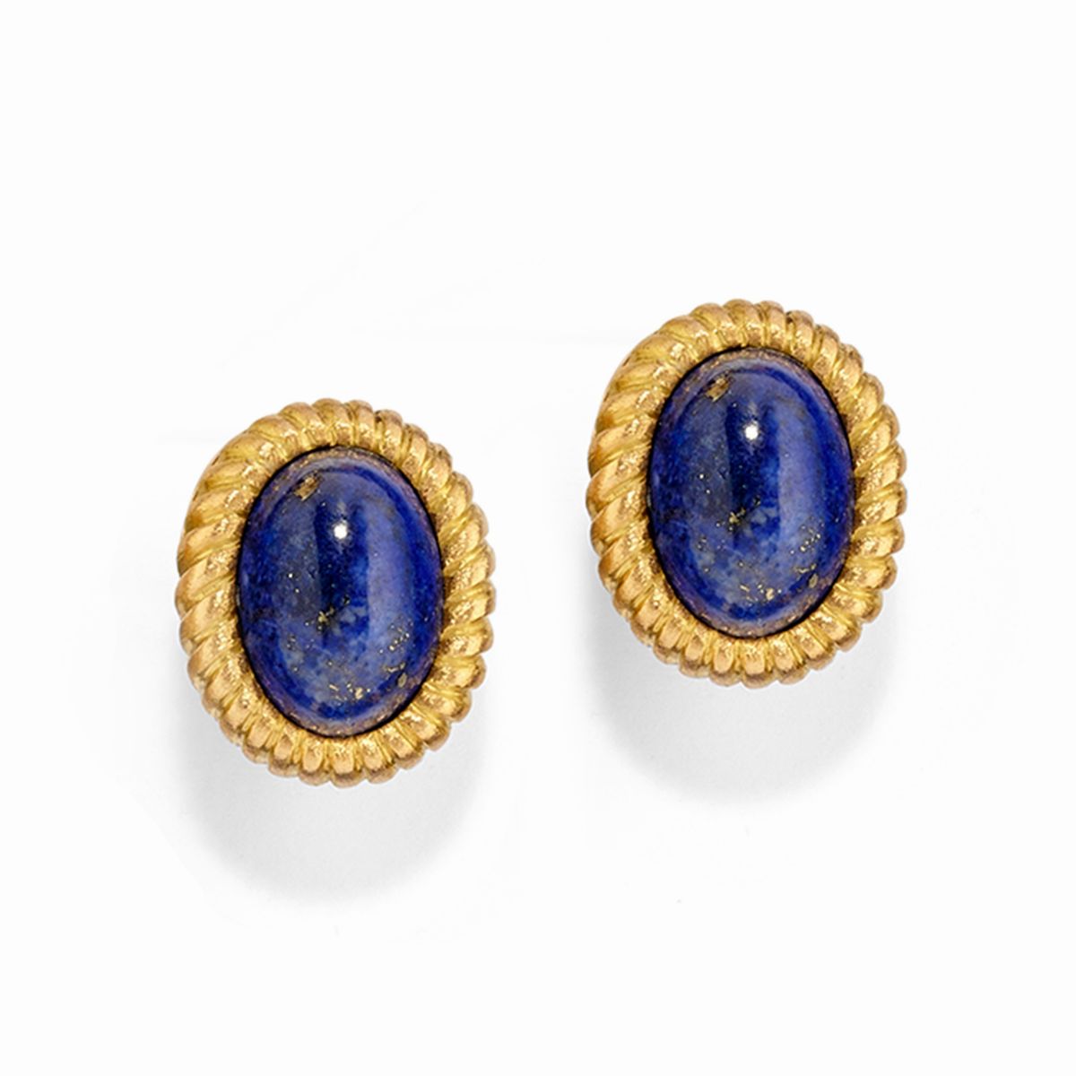 Parure in oro giallo 18k con lapislazzuli
