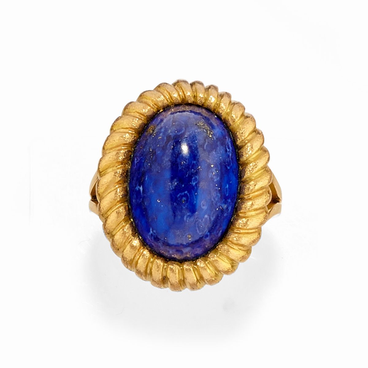 Parure in oro giallo 18k con lapislazzuli