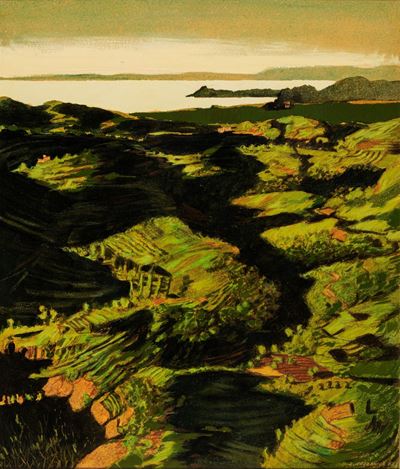 Brianza, olio su tavola